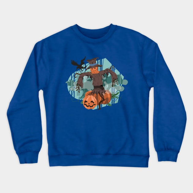 Scary Scarecrow Crewneck Sweatshirt by PatrioTEEism